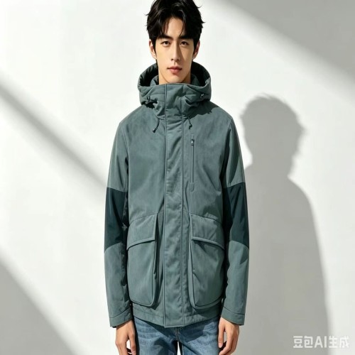 Mens Hooded Down parka Jacket